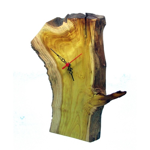 B&D Masif Limon Ağacı Masa & Duvar Saati 29x34cm Görsel 3