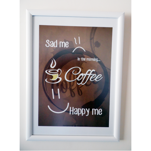 Coffee Smiles Tipografi Tablo